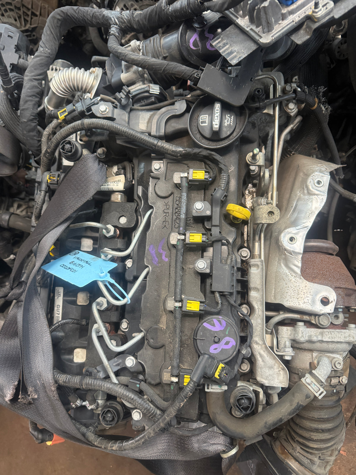 Moteur 1.6 CDTI Opel mokka référence : B16DTH année : 2017 / km :120